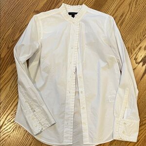 Women’s White Button-Up Shirt